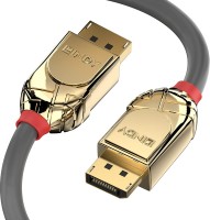 Kabel 5m *GOLD* DisplayPort 1.2 (M) auf DisplayPort (M) *NEU*