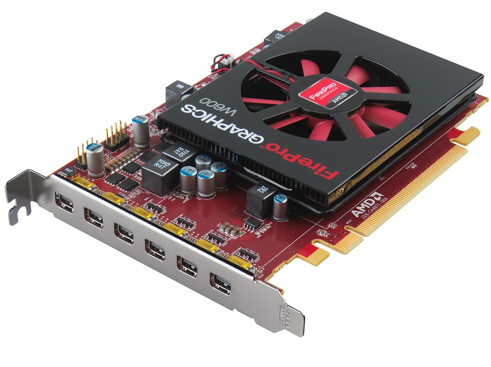 Vorschau: Grafikkarte AMD FirePro W600 2GB PCIe 3.0 #6 Monitore mit einer Karte#
